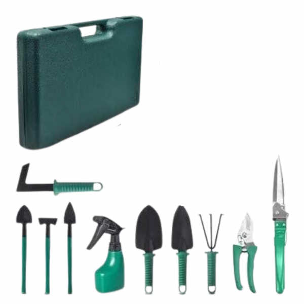 Kit de Jardinagem 10 Ferramentas com Maleta Noll Amatools