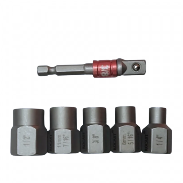 Kit Extrator Parafuso/Porca de Impacto 1/4 a 1/2 96,0006 Rocast