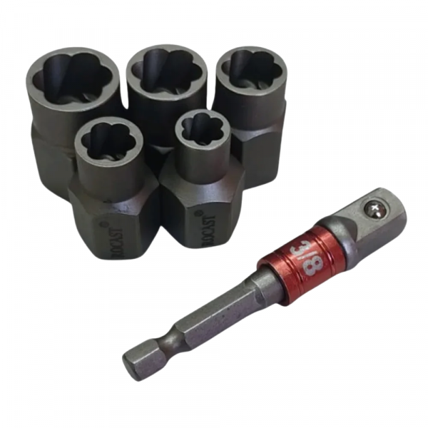 Kit Extrator Parafuso/Porca de Impacto 1/4 a 1/2 96,0006 Rocast