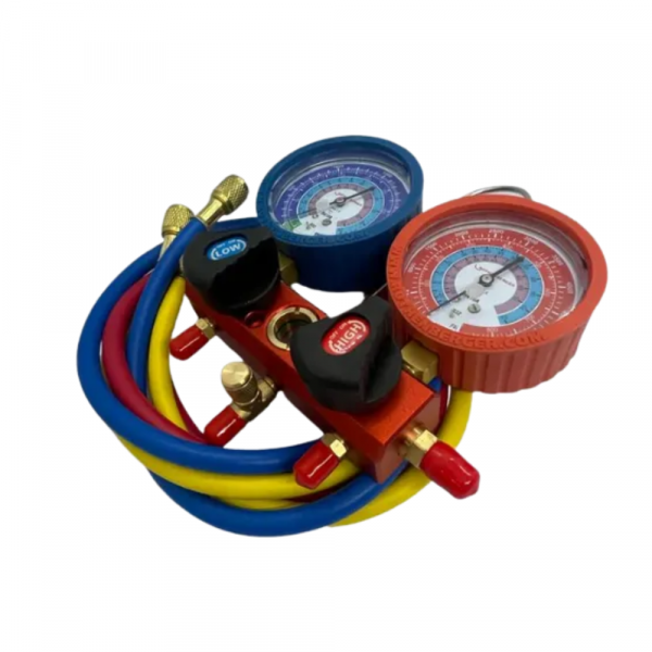 Kit Manifold Análogico R32/R410 com 3 Mangueiras 90Cm 1000050093 Rothenberger