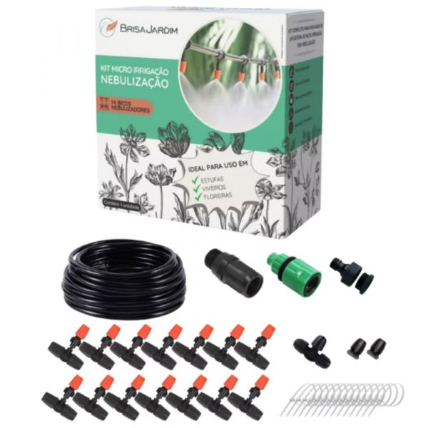 Kit Micro Irrigação Bicos Nebulizadores KIN14 Brisa Jardim