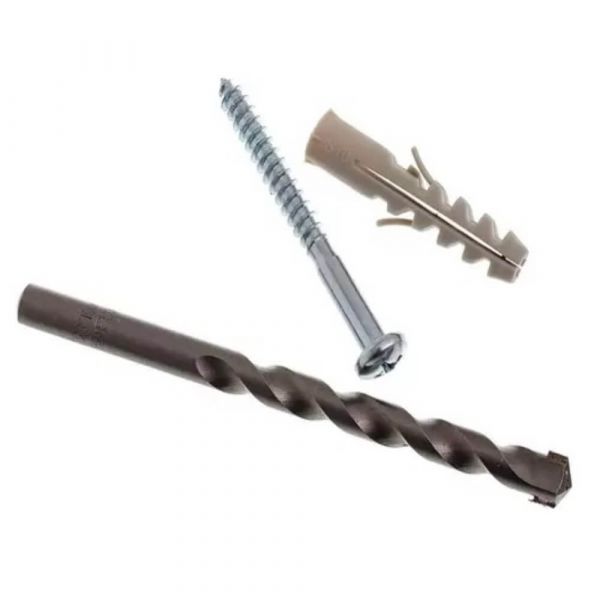 Kit Prático Universal com Bucha, Parafuso e Broca 10mm Bemfixa
