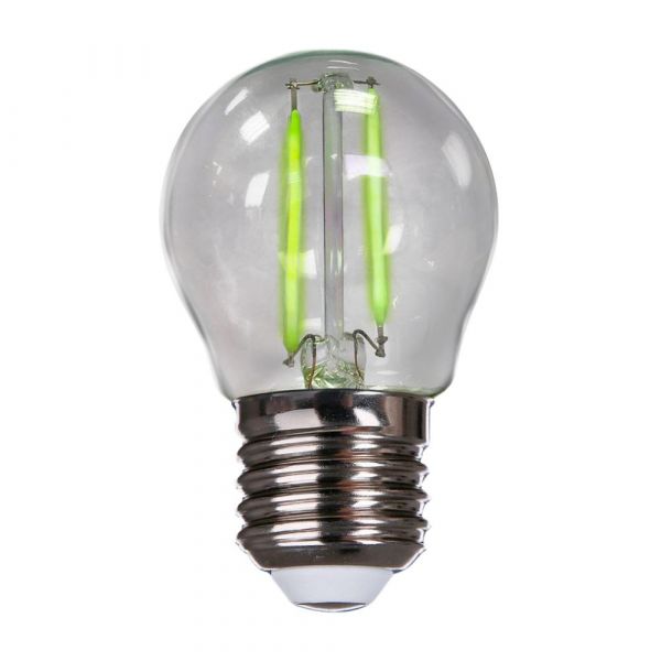 Lâmpada LED Bolinha Filamento 2W Verde E-27 Bivolt Avant 