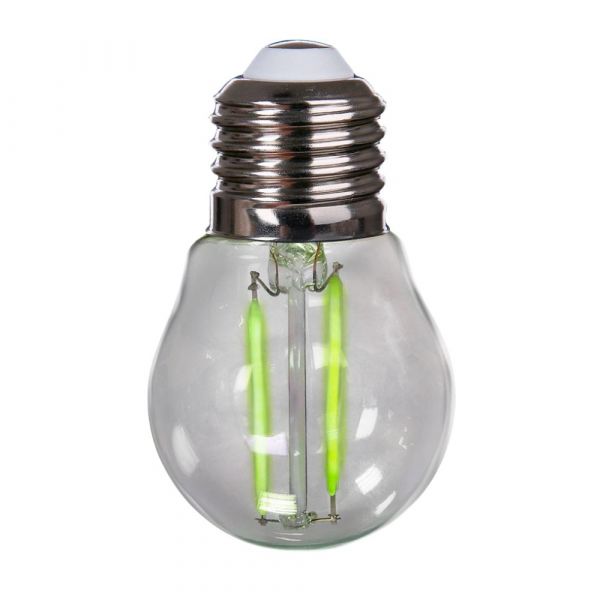 Lâmpada LED Bolinha Filamento 2W Verde E-27 Bivolt Avant 