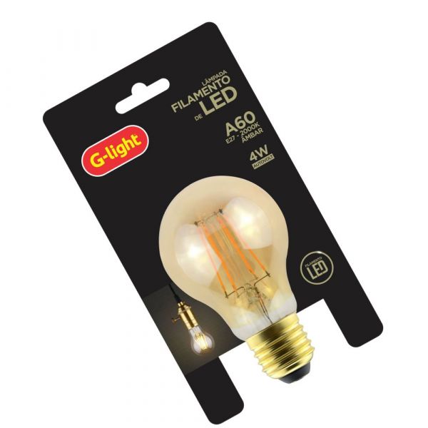 Lâmpada Led Filamento Pera 4W A60 G-Light