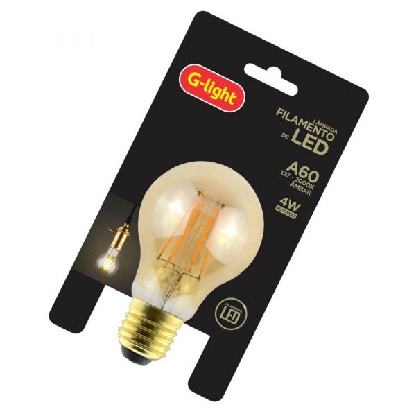 Lâmpada Led Filamento Pera 4W A60 G-Light