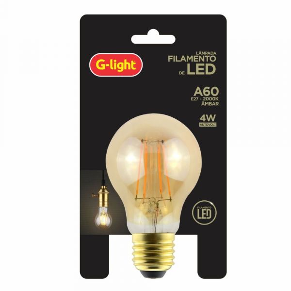 Lâmpada Led Filamento Pera 4W A60 G-Light