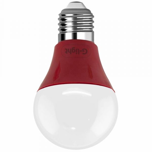 Lâmpada Led Vermelha A60 5W Autovolt E27 Glight 