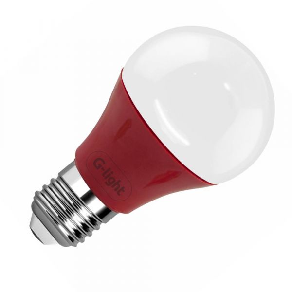 Lâmpada Led Vermelha A60 5W Autovolt E27 Glight 