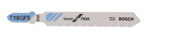 Lâmina de serra tico tico T118GFS Basic for inox blister Bosch 2608636664