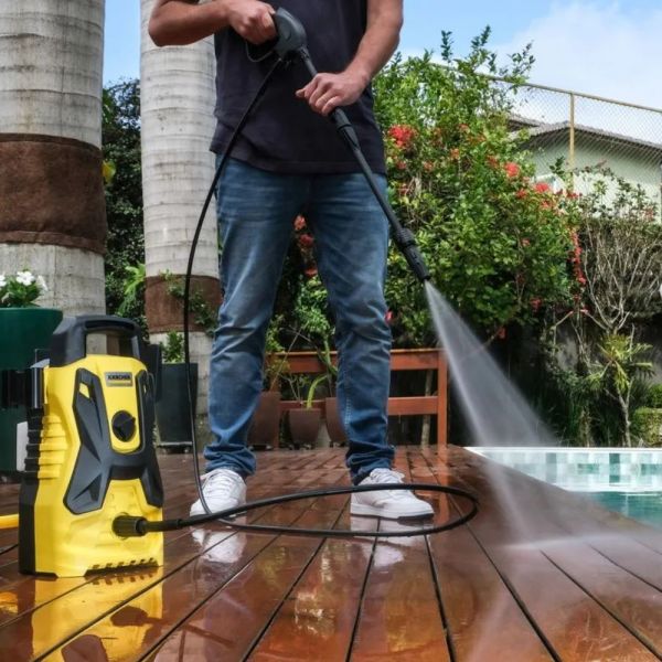 Lavadora de Alta Pressão Portátil 1500PSI 1400W 220V Karcher