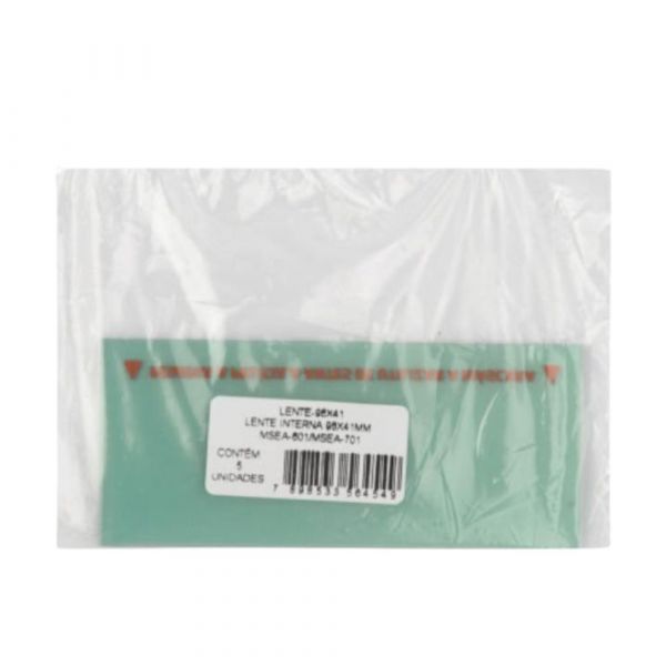Lente de Proteção Interna para Máscara MSEA-601/701 96mm x 41mm Tork