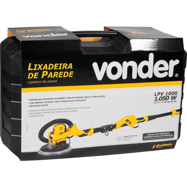 Lixadeira De Parede com Led LPV600 220V Vonder
