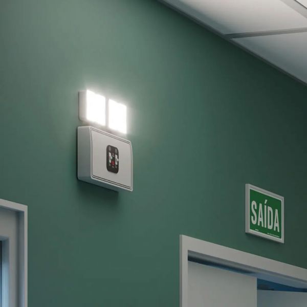 Luminária Led Emergência Bloco 12W 6000K Avant 