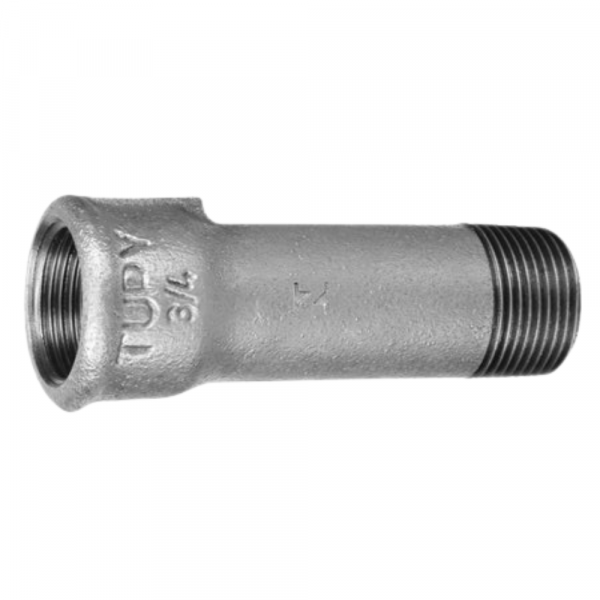 Luva Alongada Galvanizada Macho/Fêmea 3/4 Pol. x 90mm Tupy 