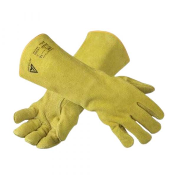 Luva de Proteção Térmica Antichama ActivArmr 43-216 Couro e Kevlar Ansell 