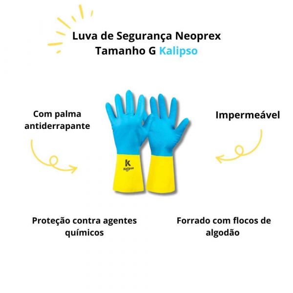 Luva de Segurança Neoprex Tamanho G Kalipso