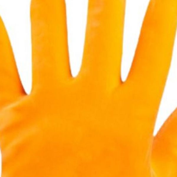 Luva Segurança Borracha Latex G Orange Kalipso