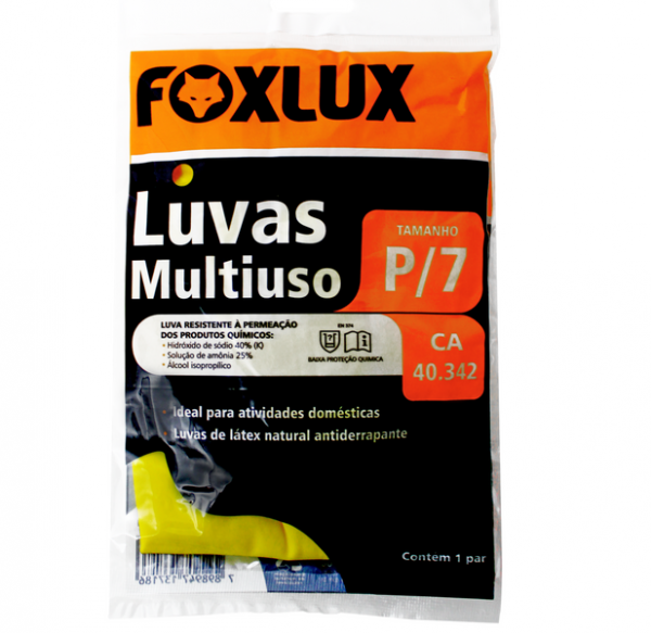 Luvas Multiuso Latex P Foxlux