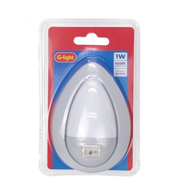 Luz Noturna LED 1W 6500K Autovolt G-Light