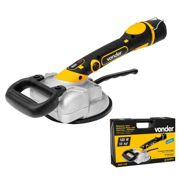 Máquina Assentar Piso a Bateria com Ventosa 12V MAP125 Vonder