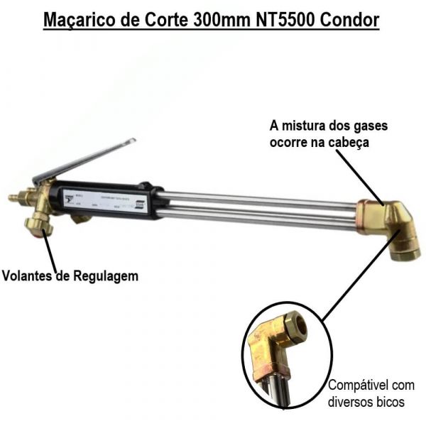 Maçarico de Corte 300mm NT5500 Condor