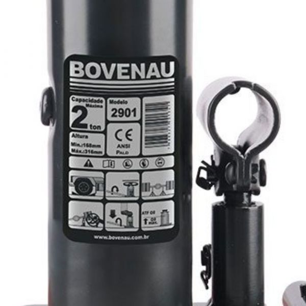Macaco Hidráulico Blindado 2 Toneladas Bovenau 