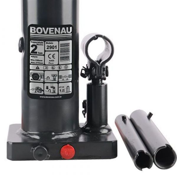Macaco Hidráulico Blindado 2 Toneladas Bovenau 