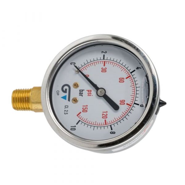 Manômetro Seco 0-150 Psi 1/4 Pol. 0-10 Bar Genebre