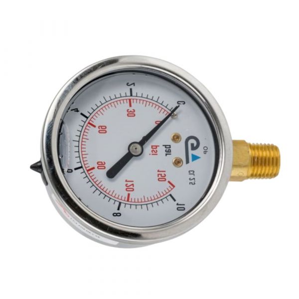 Manômetro Seco 0-150 Psi 1/4 Pol. 0-10 Bar Genebre