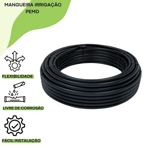 1 Metro de Mangueira Irrigação PEMD 63mm PN60 Naandanjain