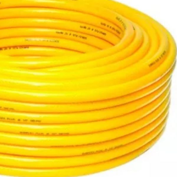 1 Metro de Mangueira Jardim 1/2 Pol. Siliconada Amarela Bariflex 