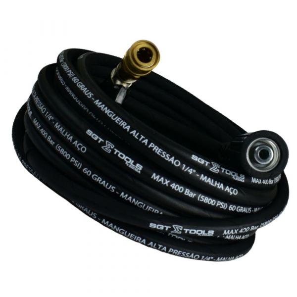 Mangueira Trama Aço 12M M22/14-15 x Engate Rápido Sigma Tools