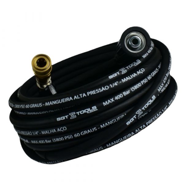 Mangueira Trama Aço 12M M22/14-15 x Engate Rápido Sigma Tools
