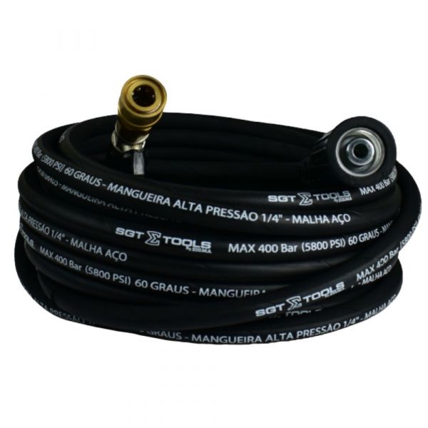 Mangueira Trama Aço 12M M22/14-15 x Engate Rápido Sigma Tools