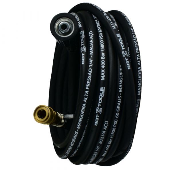 Mangueira Trama Aço 12M M22/14-15 x Engate Rápido Sigma Tools