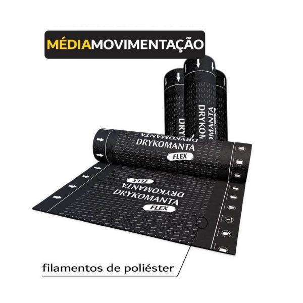 Manta Asfáltica Drykomanta Flex II B 3 MM 10 M2 Dryko