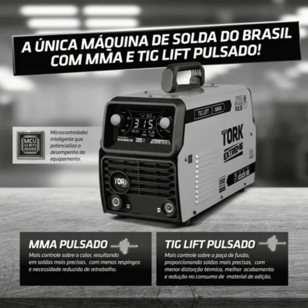 Maquina de Solda Inversora MMA Pulse VRD 315A ITE-12315-MULTI Tork