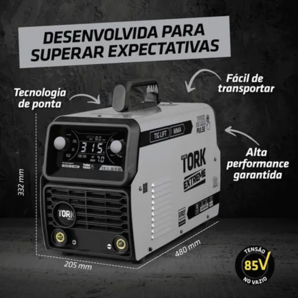 Maquina de Solda Inversora MMA Pulse VRD 315A ITE-12315-MULTI Tork
