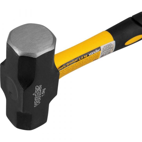 Marreta Oitavada com Cabo Fibra 1,5Kg Vonder
