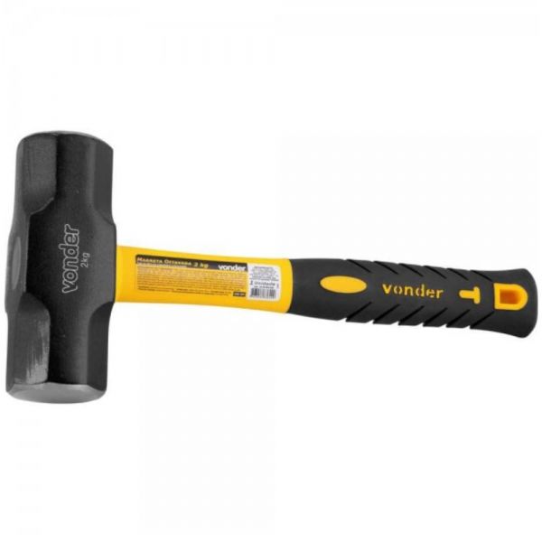 Marreta Oitavada com Cabo Fibra 2Kg Vonder