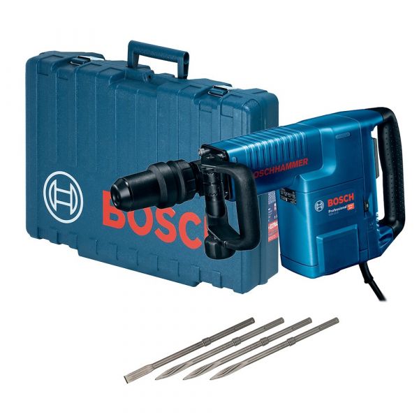 Martelo Demolidor GSH 11 E 1500W Com 1 Ponteira Maleta Bosch