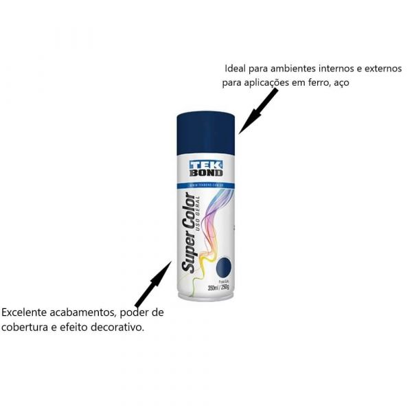 Tinta Spray Azul Escuro 350ml TekBond