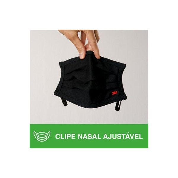 Máscara de Tecido Reutilizável Nexcare Preta 3M