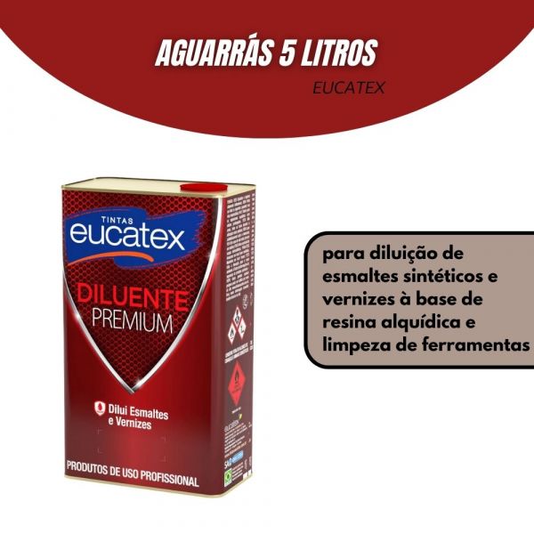 Aguarrás 5 Litros 4850200.15 Eucatex