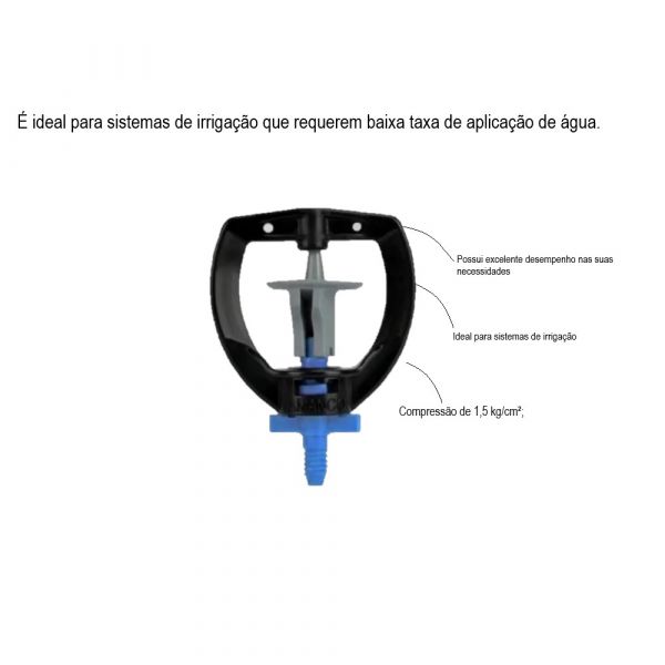 Microaspersor Azul Escuro MF2 160 L/H Amanco