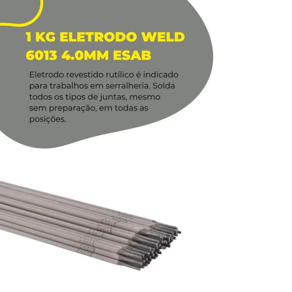 1 Kg Eletrodo Weld 6013 4.0mm Esab