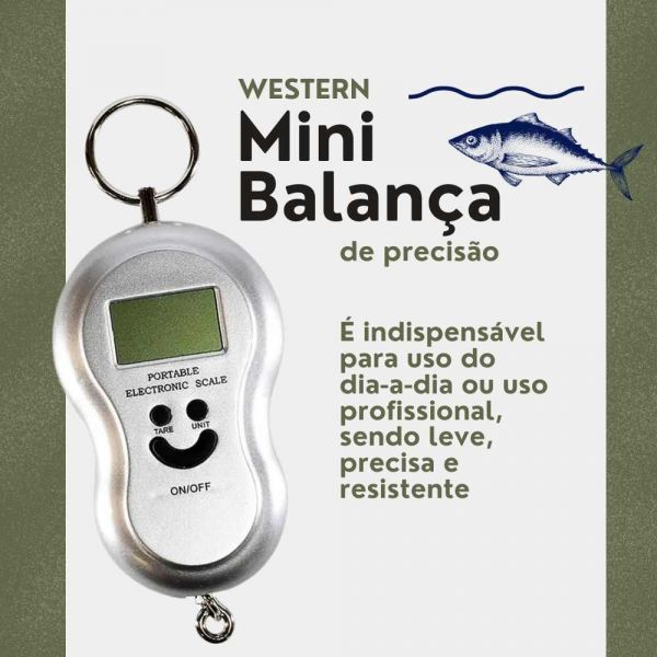 Mini Balança Peixeira De Precisão 40kg Digital Western