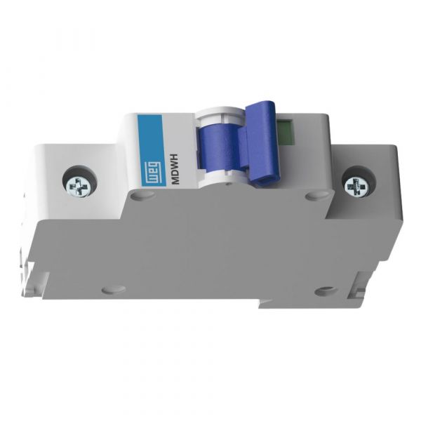 Mini Disjuntor Termomagnético MDWH-C25 Curva C 25A 1 Polo Weg