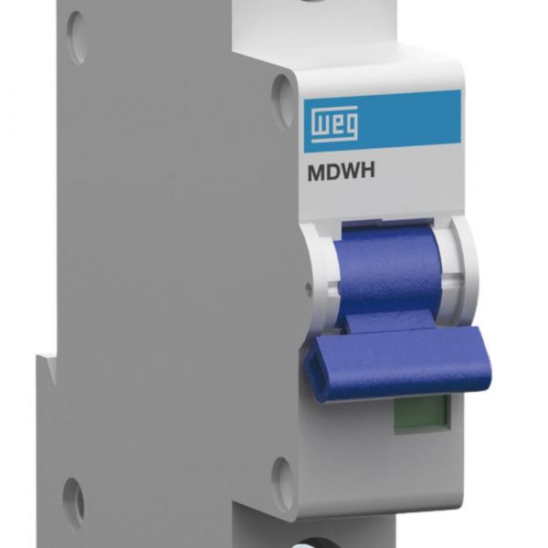 Mini Disjuntor Termomagnético MDWH-C25 Curva C 25A 1 Polo Weg